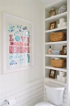 Behind Toilet Shelf