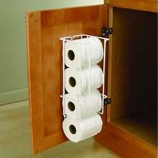 Behind Toilet Shelf