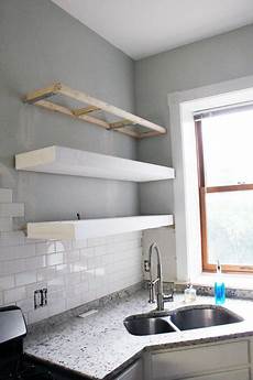 Floating Kitchen Shelves