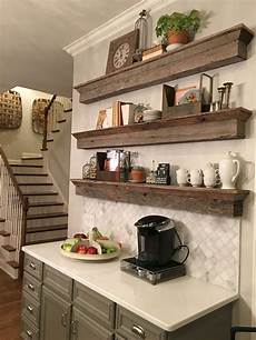 Floating Kitchen Shelves