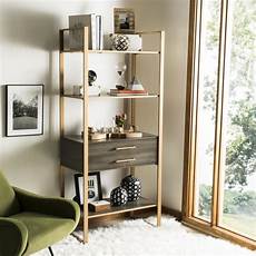 Gold Etagere Bookcase