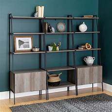 Grey Ladder Bookshelf
