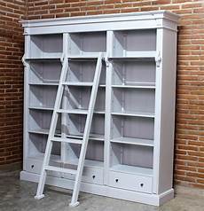Grey Ladder Bookshelf
