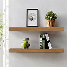 Walnut Floating Shelves