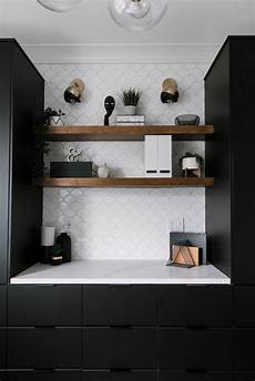 Walnut Floating Shelves