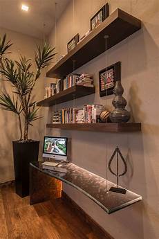 Walnut Floating Shelves