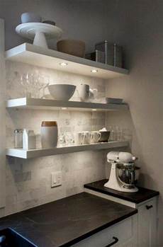 White Floating Shelves