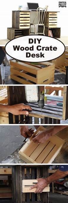 Wooden Crate Shelves